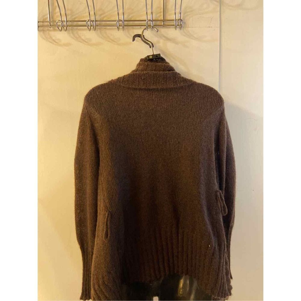 Vs Body by Victoria Mohair sweater brown large cowl neck cardigan "No Belt" L‎ - Picture 4 of 11